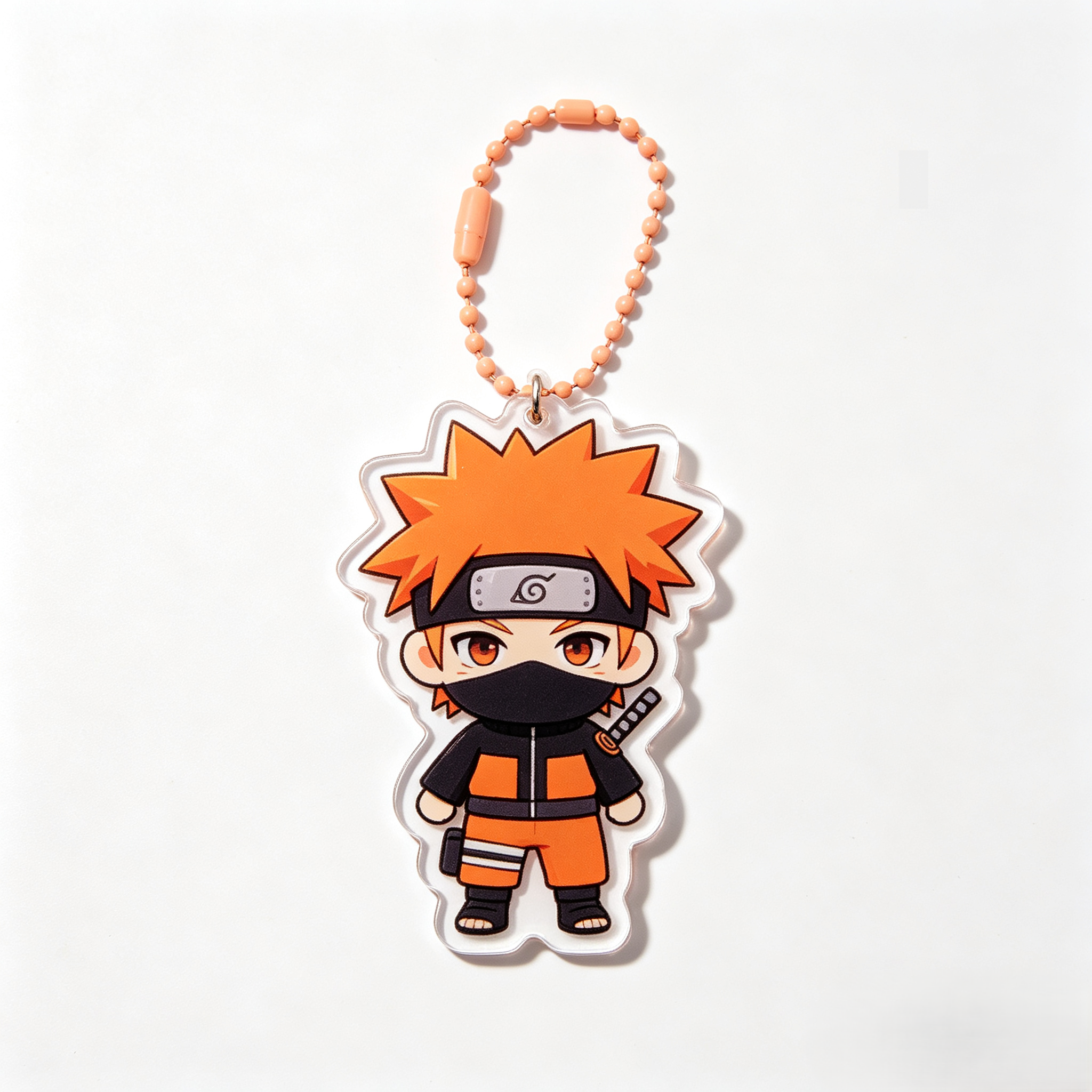 Handmade Kawaii Naruto Uzumaki Acrylic Phone Charm Beaded Strap