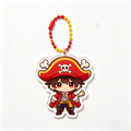 Handmade Kawaii Luffy Acrylic Phone Charm Beaded Strap