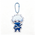 Handmade Kawaii Sasuke Uchiha Acrylic Phone Charm Beaded Strap