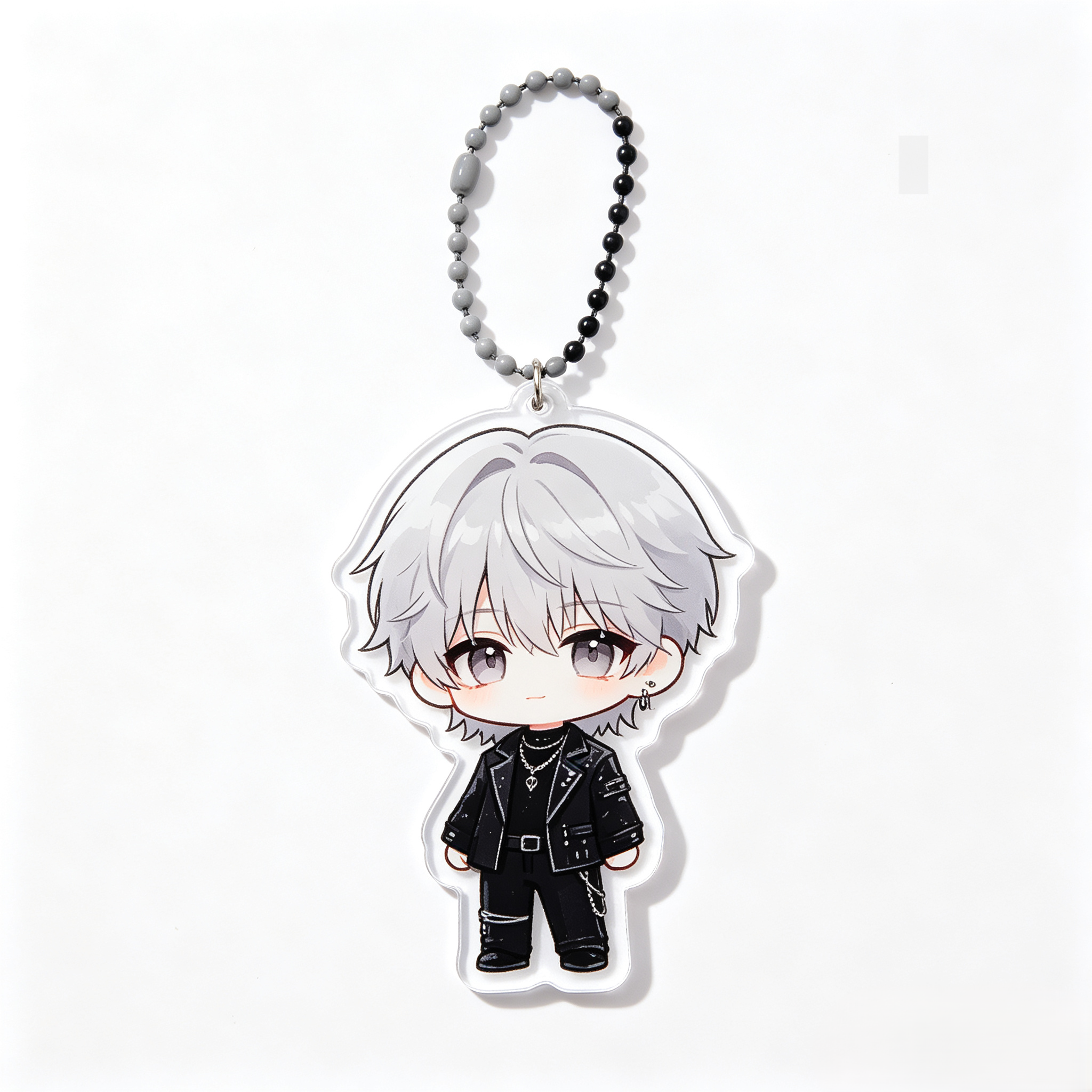 Handmade Kawaii Jungkook Acrylic Phone Charm Custom Beaded Strap