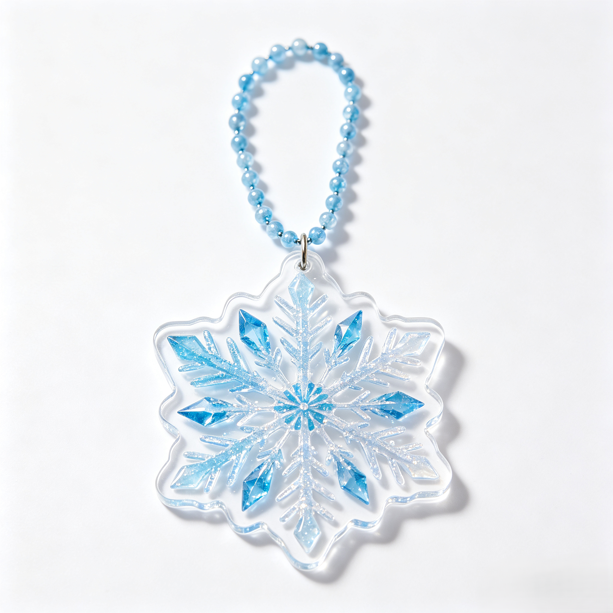 Christmas Snowflake Kawaii Character Acrylic Phone Charm