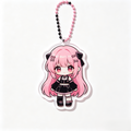 Handmade Kawaii Lisa Acrylic Phone Charm Custom Beaded Strap