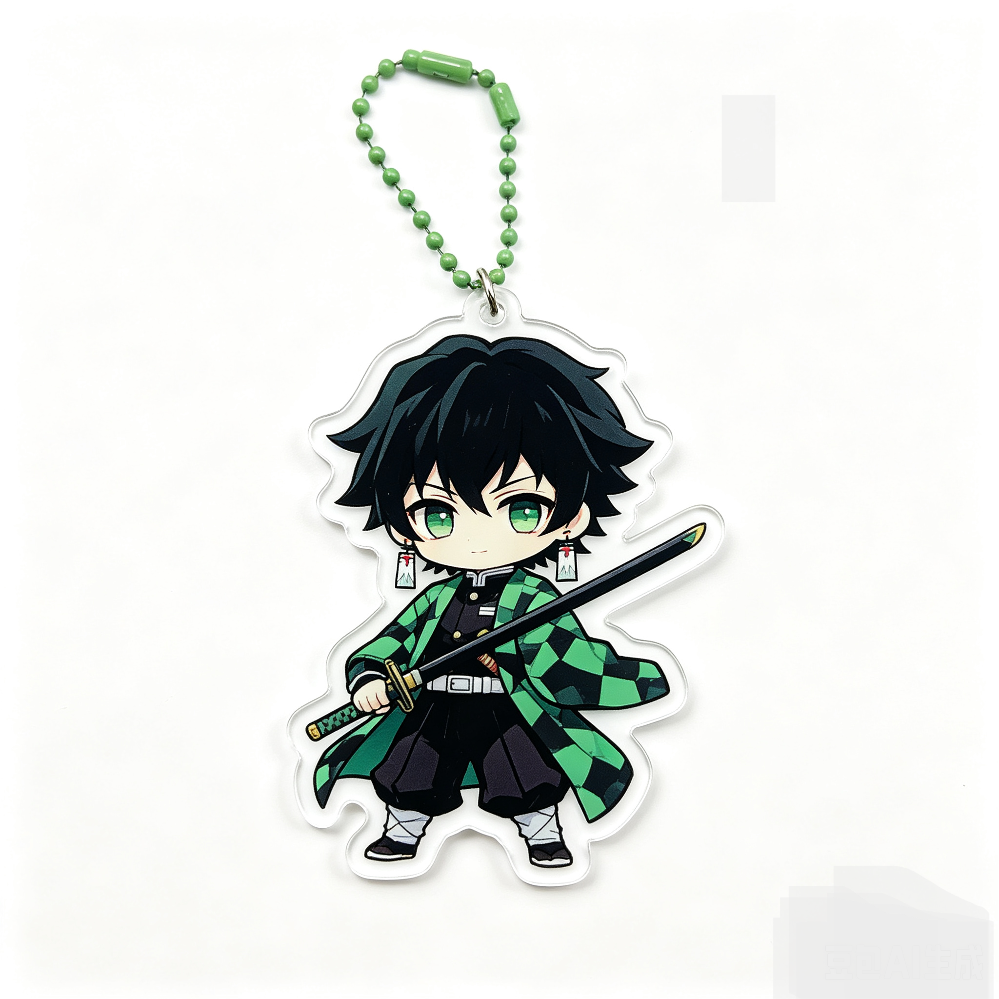 Handmade Kawaii Zoro Acrylic Phone Charm Beaded Strap