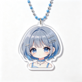 Handmade Kawaii Chaewon Acrylic Phone Charm Custom Beaded Stra
