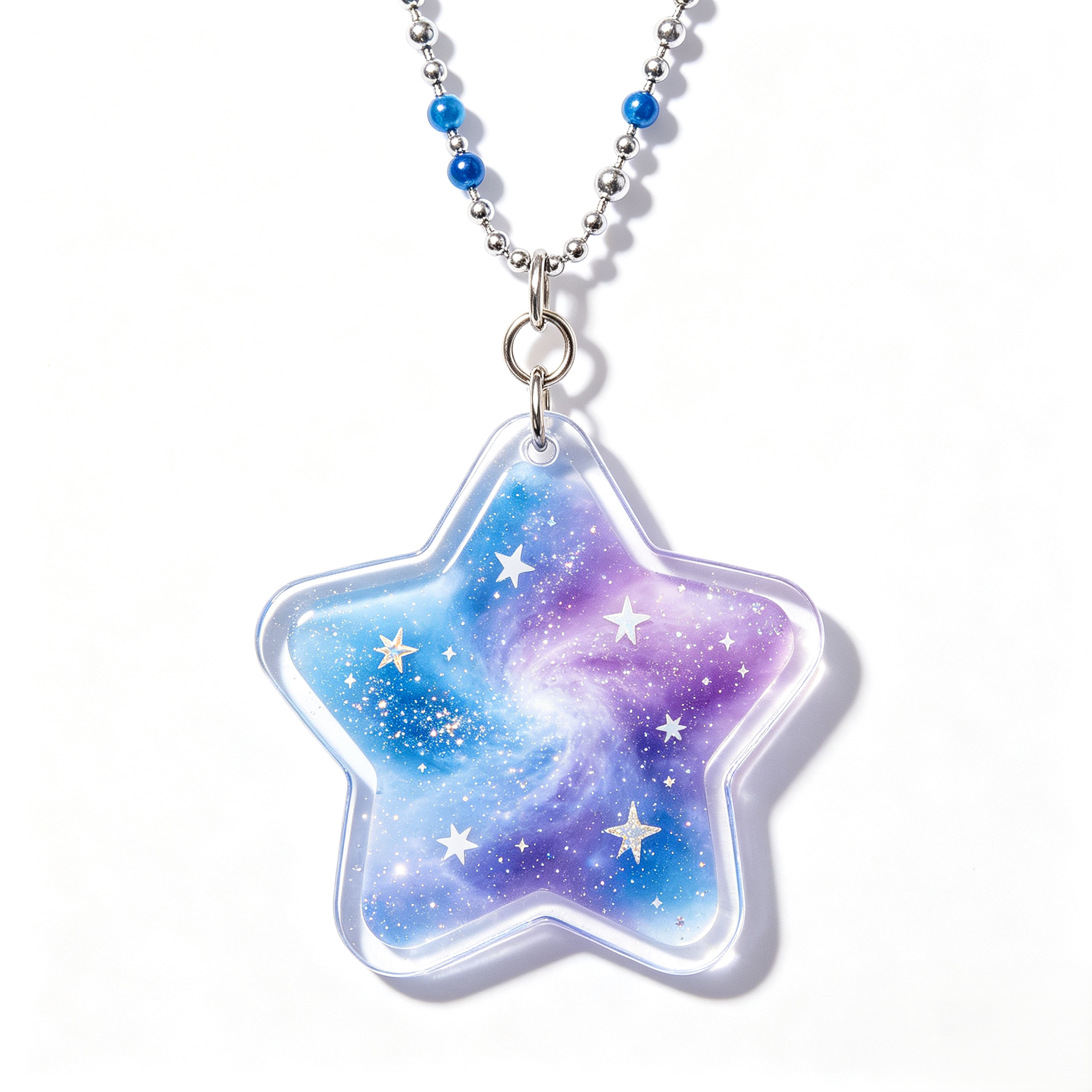 Starry Sky Beaded Handmade Anime Pendant Phone Charm