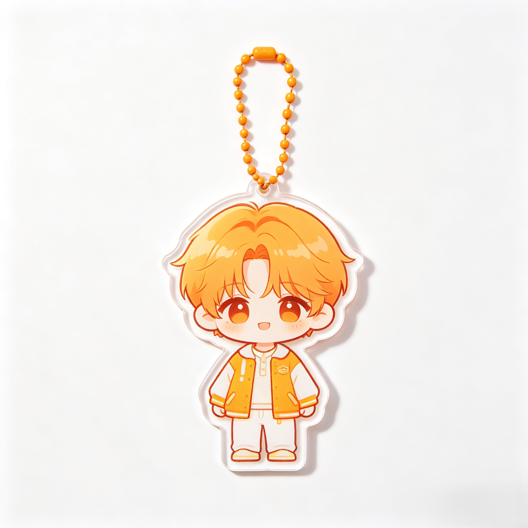 Handmade Kawaii J-Hope Acrylic Phone Charm Custom Beaded Strap