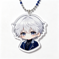 Handmade Kawaii Suga Acrylic Phone Charm Custom Beaded Strap