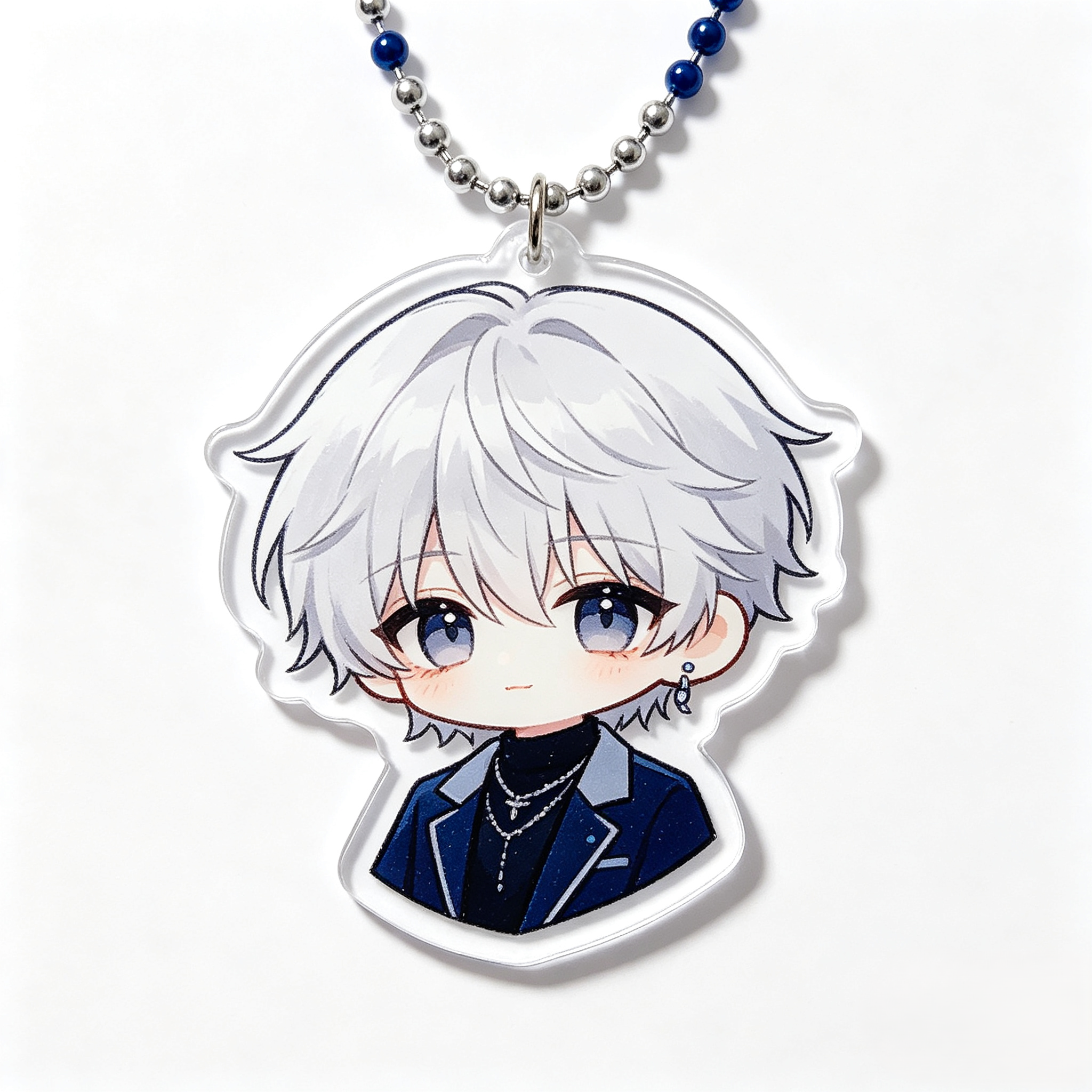 Handmade Kawaii Suga Acrylic Phone Charm Custom Beaded Strap
