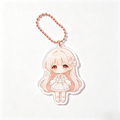 Handmade Kawaii Rose Acrylic Phone Charm Custom Beaded Strap