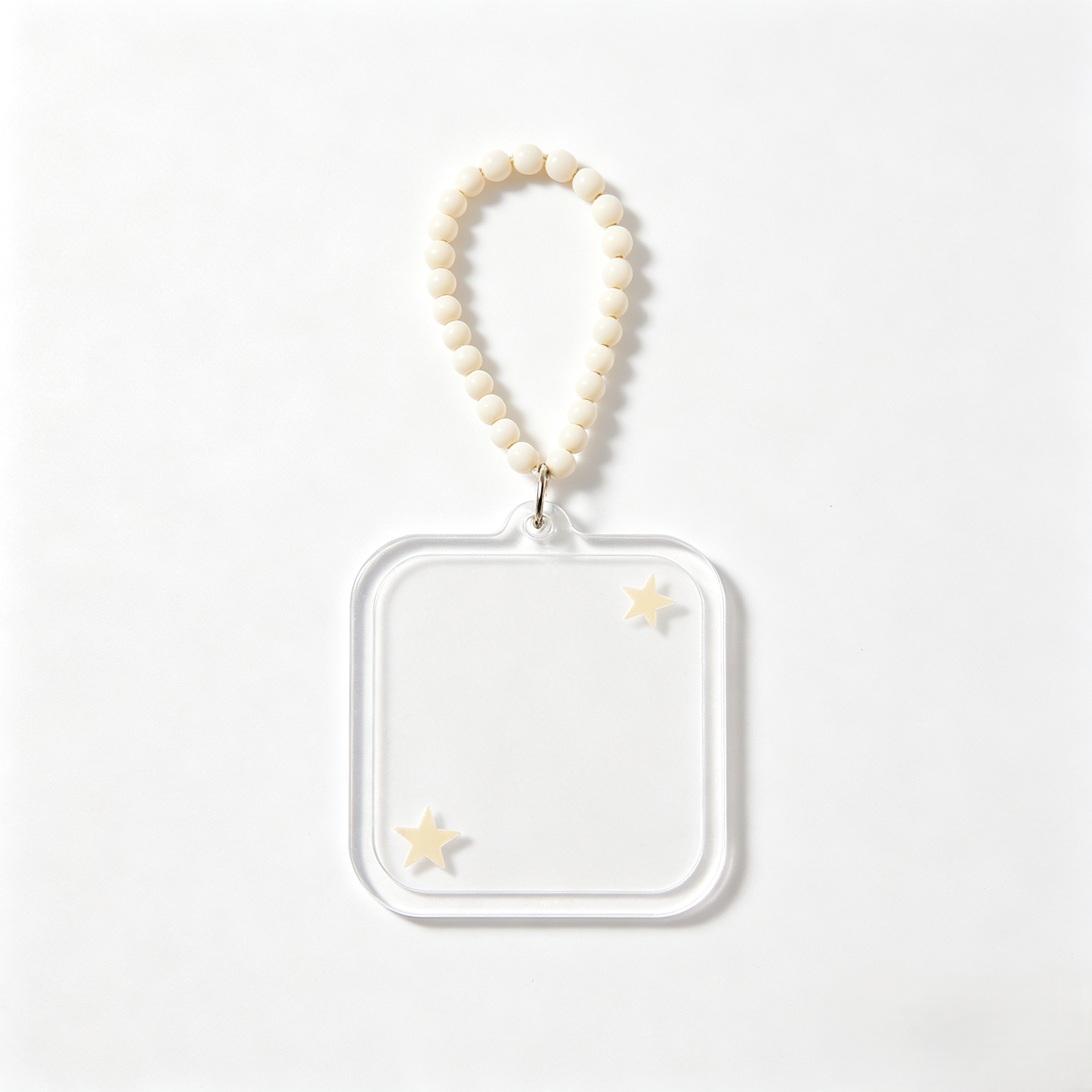 Customizable Blank Acrylic Handmade Phone Charm Beaded Strap