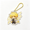 Handmade Kawaii Zenitsu Acrylic Phone Charm Beaded Strap